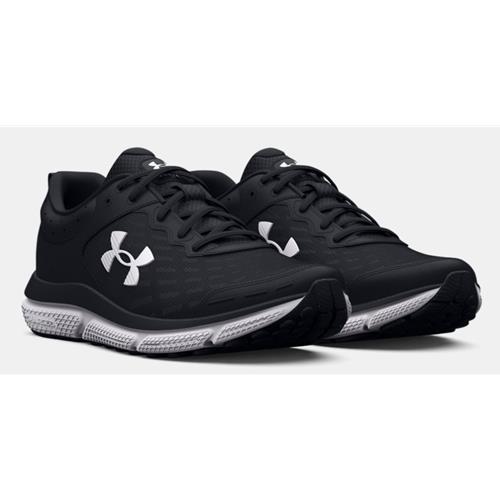 Under Armour Charged Assert 10 Women's Running Shoe in Black, White 3026179-001