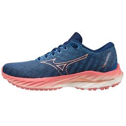 Mizuno Wave Inspire 19 Women's Running Blue Quartz - Peach Bud 411398.BQ22