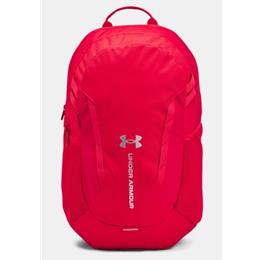 Under Armour Hustle 6.0 Team Backpack Red, Metallic Silver 1384673-600