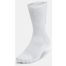 Under Armour Training White Cotton 6-Pack Crew Socks 1386315-100